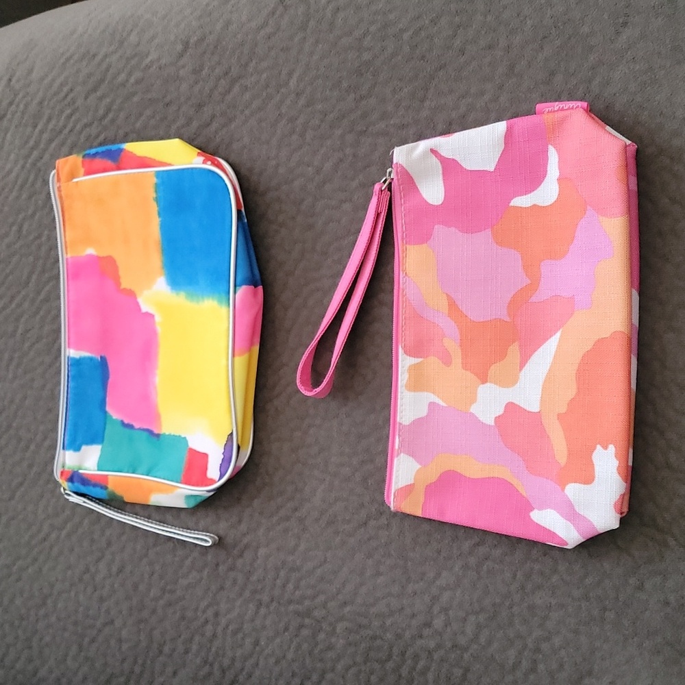 CLINIQUE Wristlet Makeup Cosmetics Bag Zip up Pouch Various